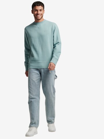 Superdry Sweatshirt 'Code Essential' in Blue: front