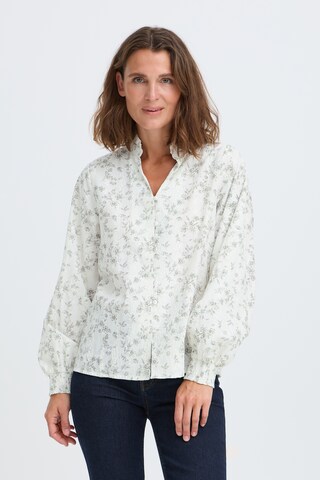 Pulz Bluse 'DEBORAH ' i hvid: forside