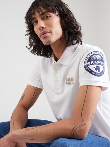 NAPAPIJRI Poloshirt 'E-AMUNDSE' in Weiß