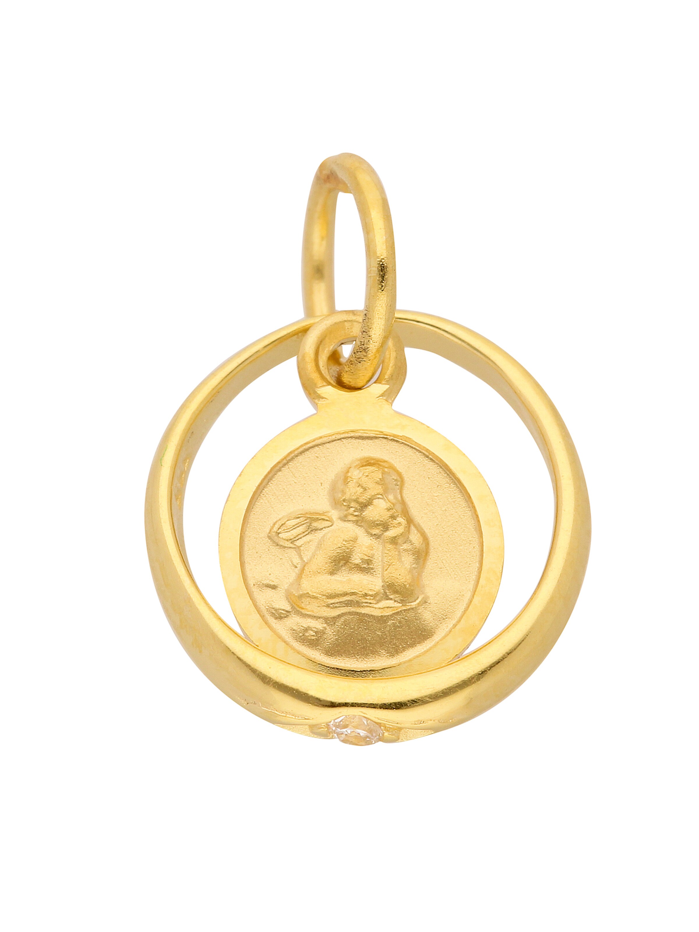 Adelia´s Anhänger 'Taufring' in Gold: Vorderseite