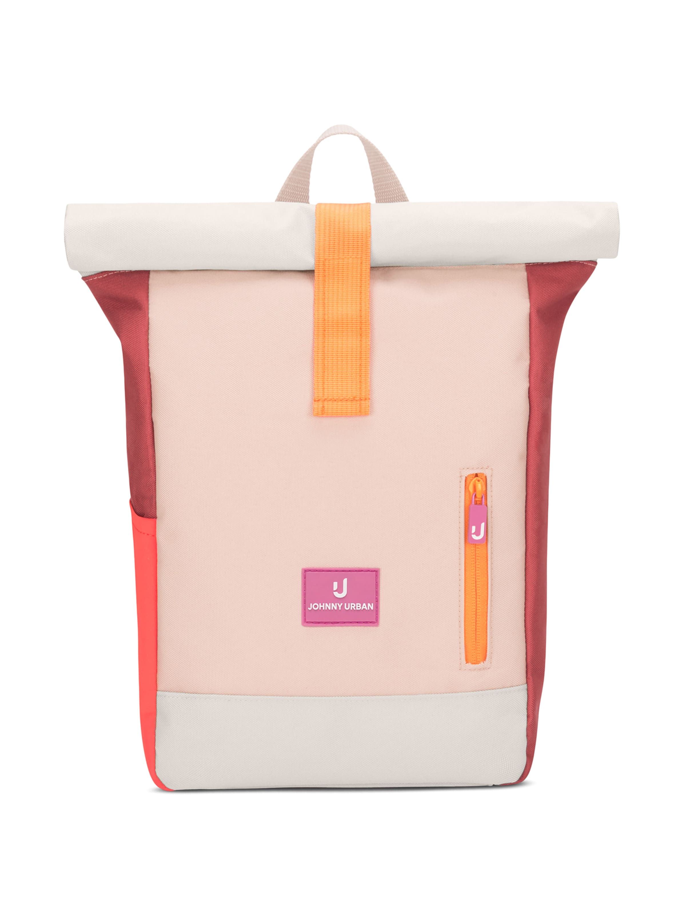 Johnny Urban Mochila 'Aaron' em One Size em cinzento claro / cor-de-rosa / vermelho, Vista do artigo