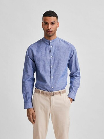 Regular fit Camicia di SELECTED HOMME in blu: frontale
