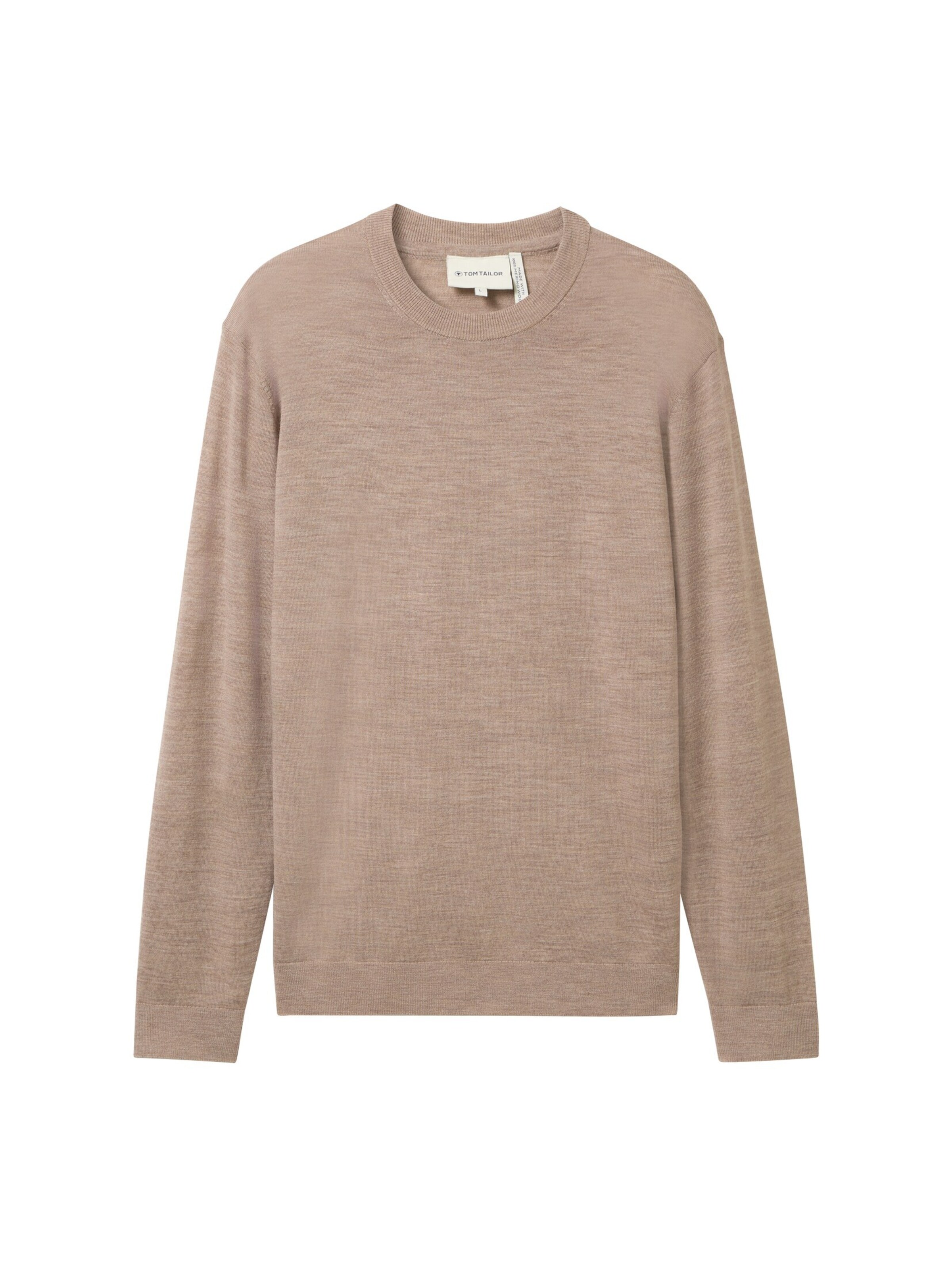 TOM TAILOR Strickpullover in Braun: Vorderseite