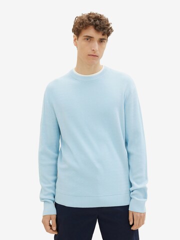 TOM TAILOR DENIM Sweater in Blue: front