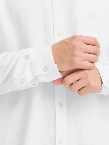 BLEND Regular fit Overhemd 'BHLinex' in Wit