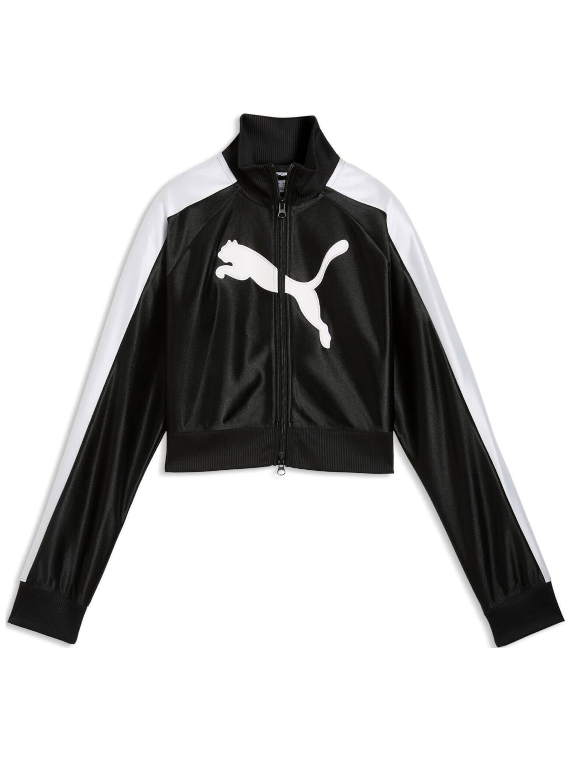 PUMA Sportjacke 'Future archive T7slim Cropped Track'‌‌‌‌‌‌‌‌‌‌ in M in schwarz, Produktansicht