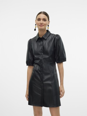VERO MODA Blousejurk 'SIGGI ' in Zwart: voorkant