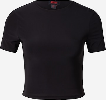 T-shirt Misspap en noir : devant