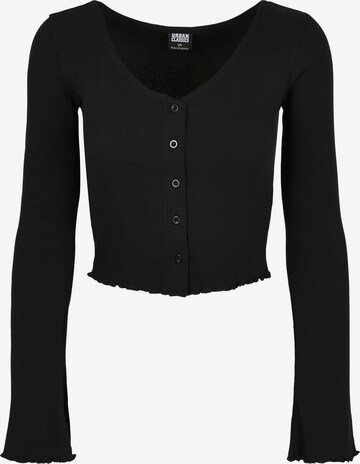 Cardigan Urban Classics en noir : devant