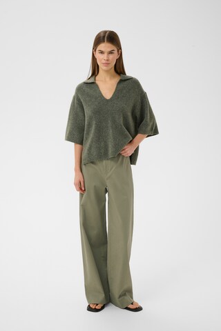 InWear Wide Leg Hose in Grün