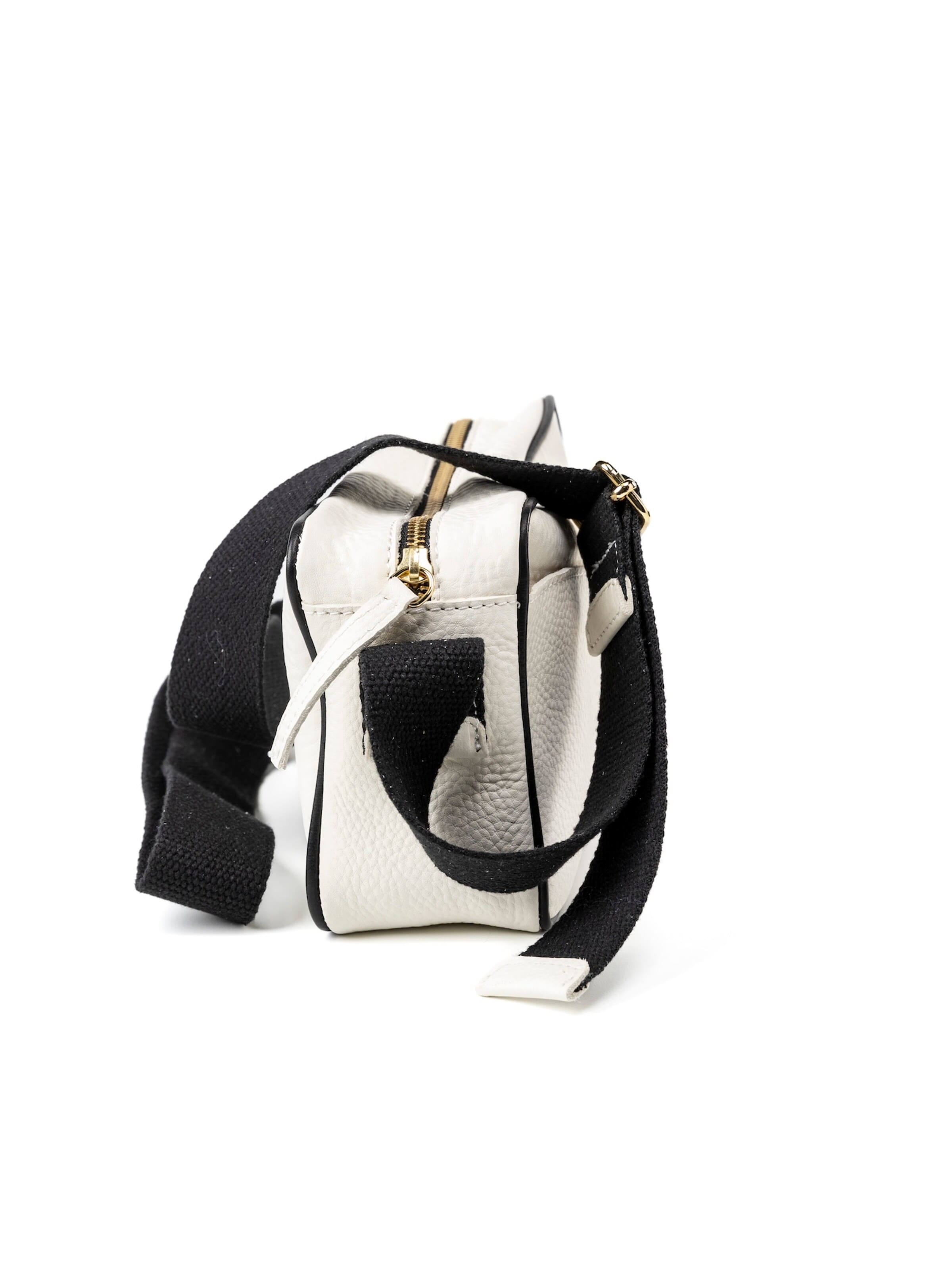 THE DUST COMPANY Taška přes rameno 'Leather Crossbody White The Sausalito Collection' – bílá