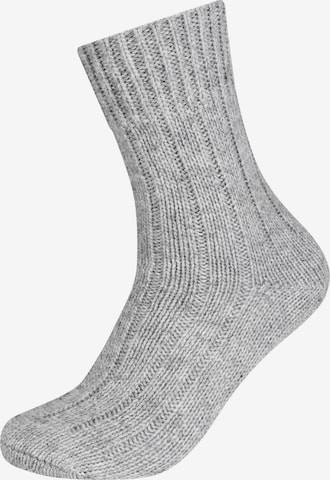 camano Socks in Grey: front