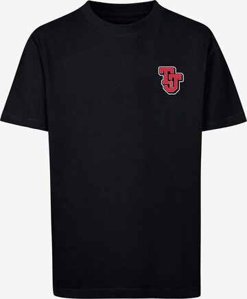 ABSOLUTE CULT Shirt 'Tom And Jerry - Collegiate' in Black: front