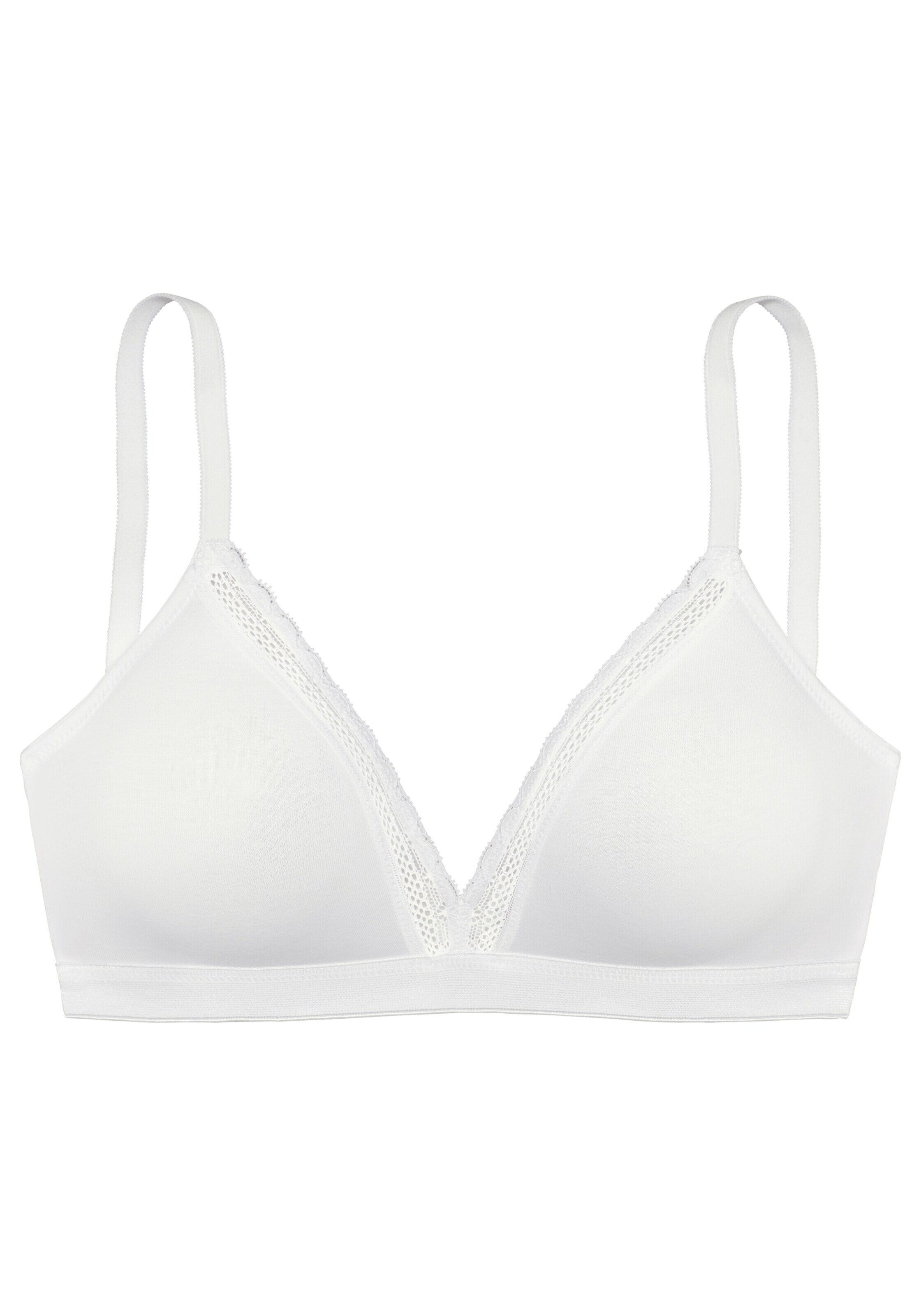 VIVANCE Triangel BH in Wit: voorkant