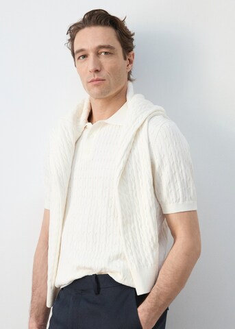 MANGO MAN Poloshirt 'Muga' in Weiß