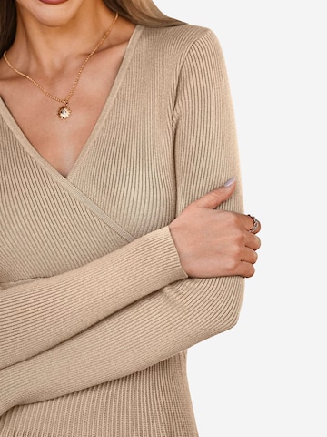 Imily Bela Pletena obleka | zelena barva