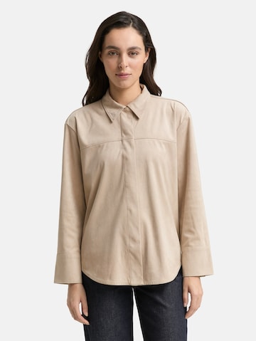 TOM TAILOR Blouse in Grijs: voorkant