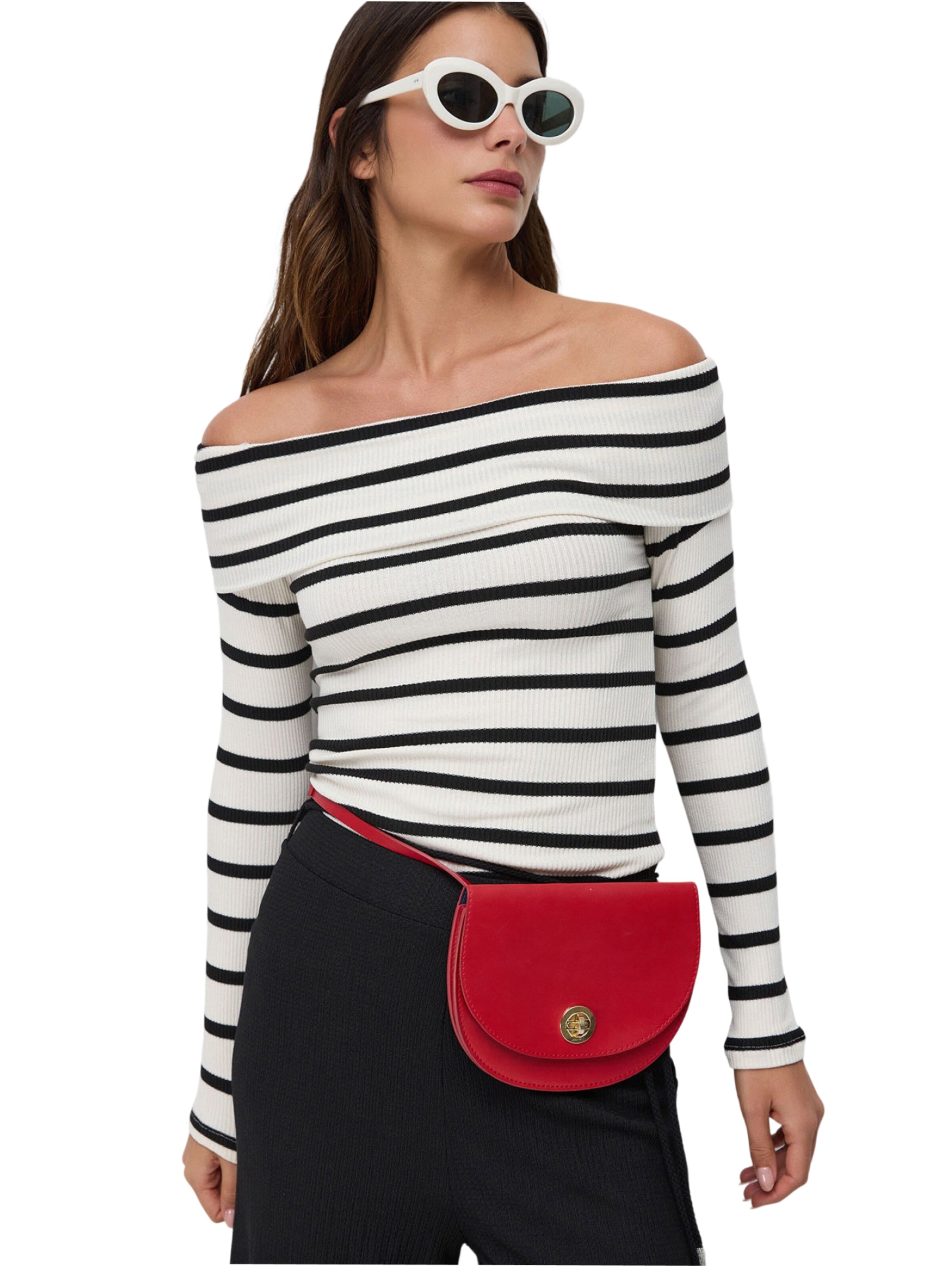 No Matter What Bluse in Weiß: Vorderseite