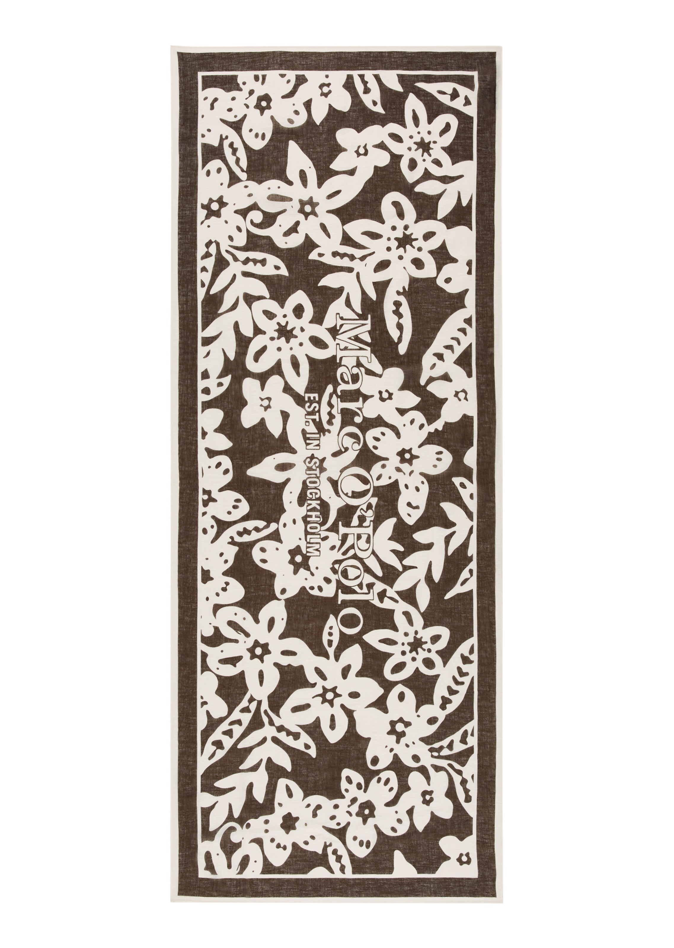 Marc O'Polo Sjaal in Bruin: voorkant