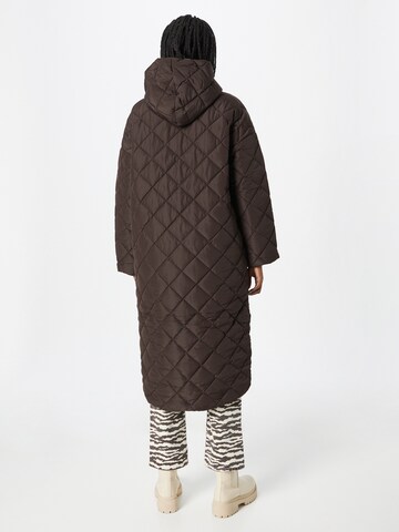 Monki Between-Seasons Coat in Brown