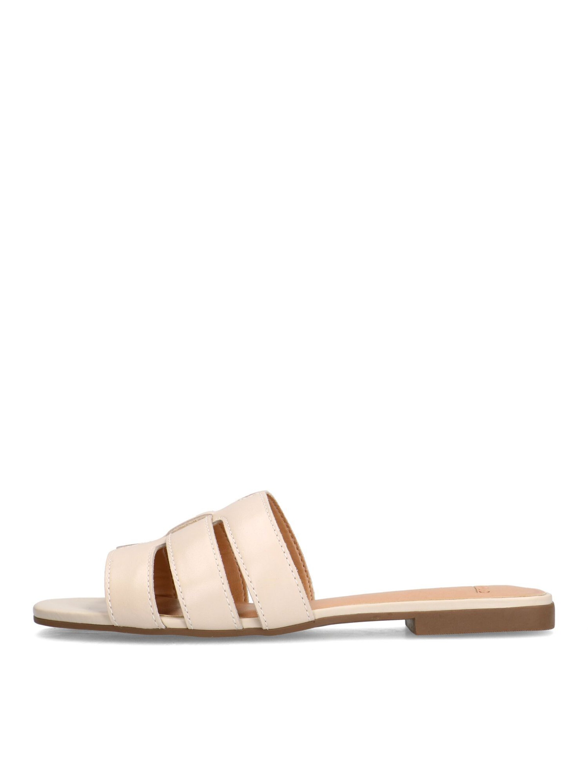 MANFIELD Mules in White: front
