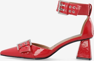 Décolleté 'MARALY' di Bianco in arancione: frontale