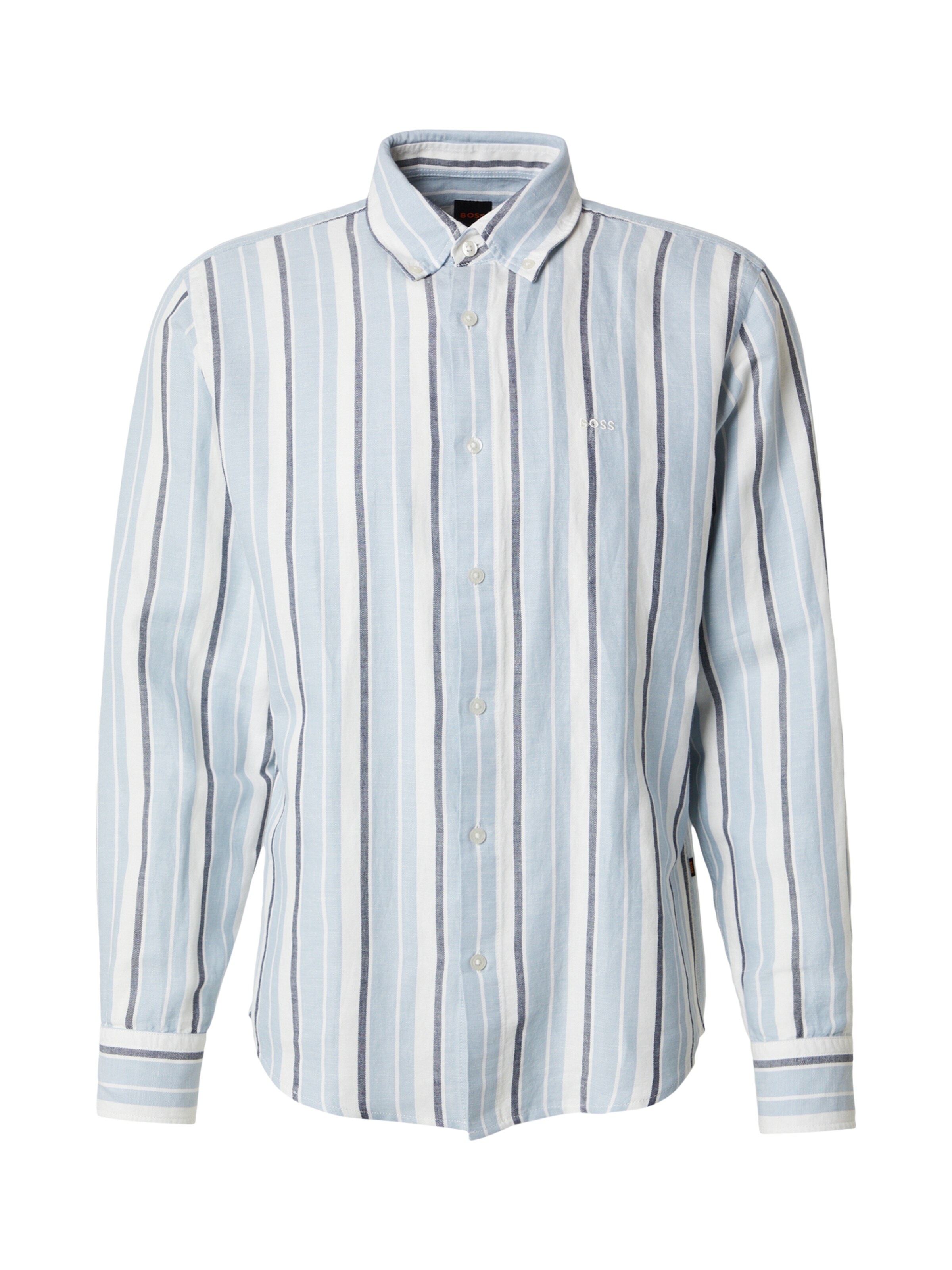 BOSS Рубашка 'Ricoplus' в Светло-синий / Темно-синий / Белый, Обзор товара