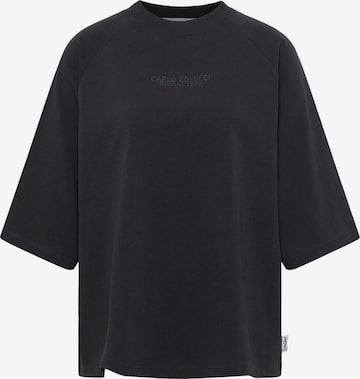 Carlo Colucci T-Shirt 'Drovandi' in Schwarz: Vorderseite