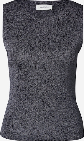 pilka modström Megzta palaidinė be rankovių 'Lucky': priekis