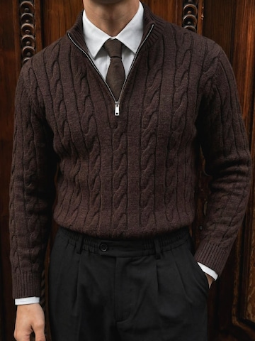Kleidermafia Sweater in Brown: front
