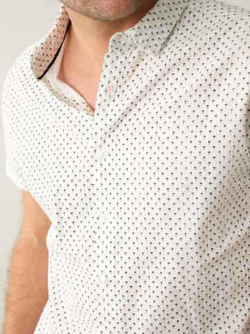 Deeluxe Regular fit Overhemd 'PAGOS' in Wit