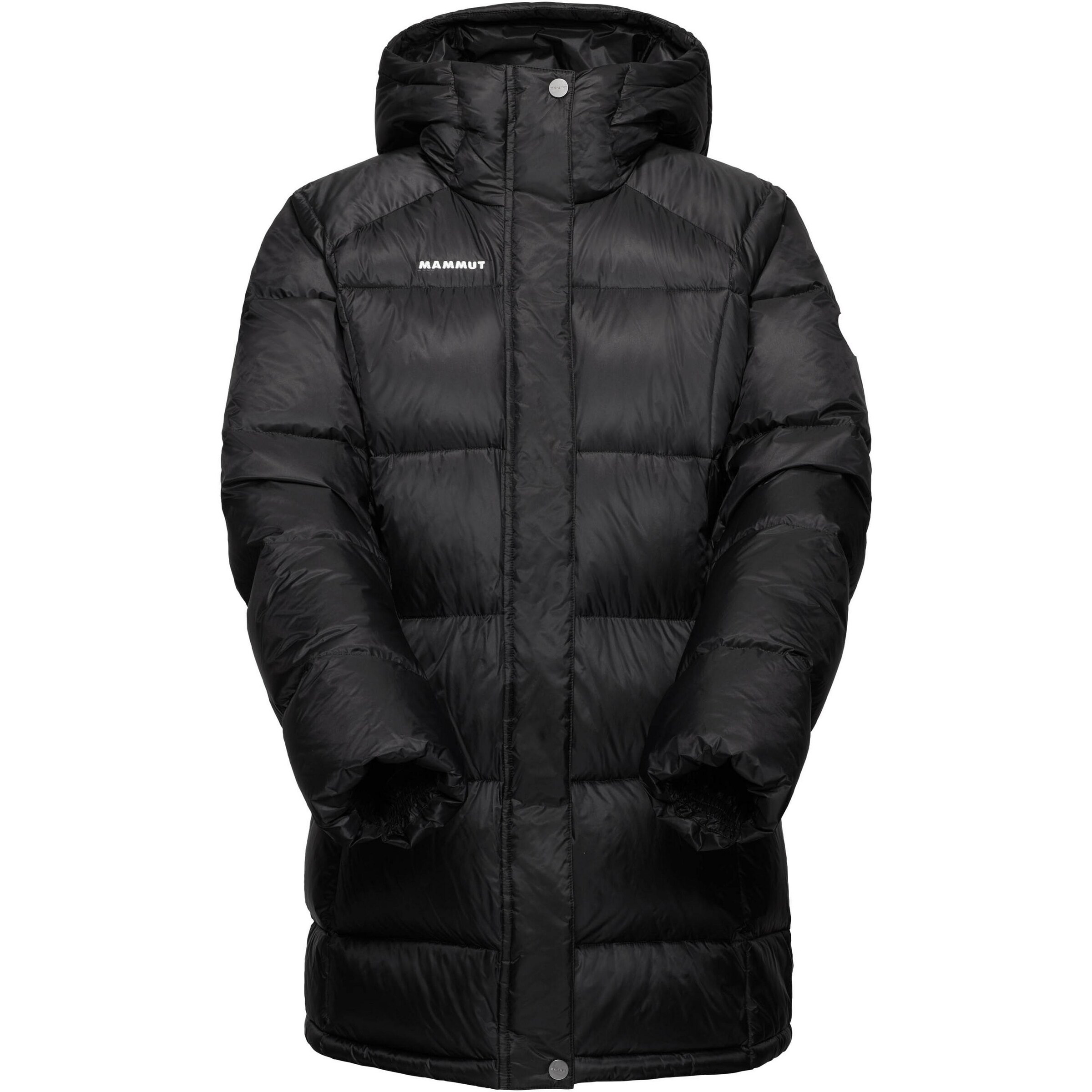 MAMMUT Outdoor Jacket 'Glacier Glow' in Black: front