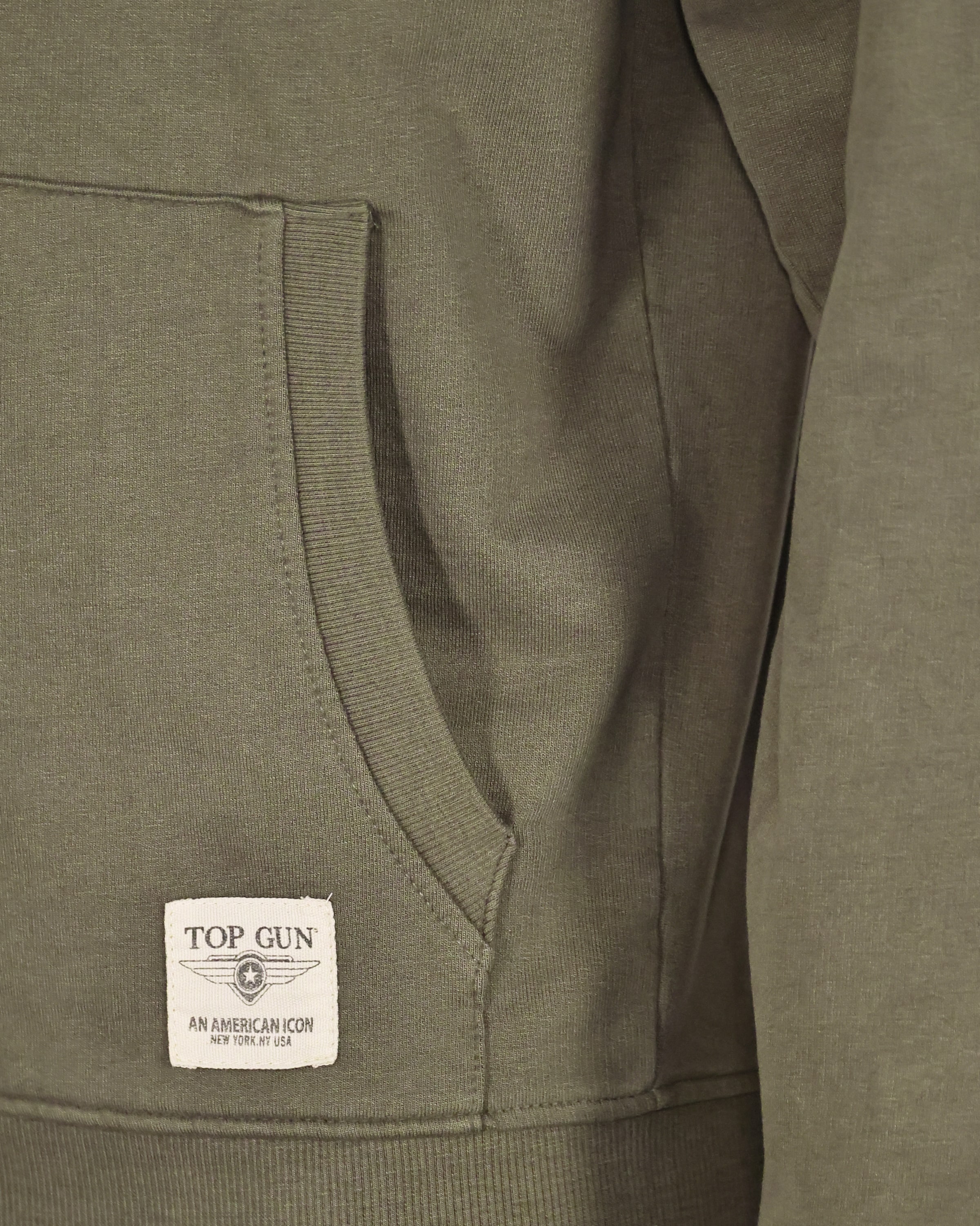 TOP GUN Sweatvest ' ' in Groen