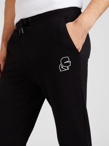 Karl Lagerfeld Tapered Trousers in Black