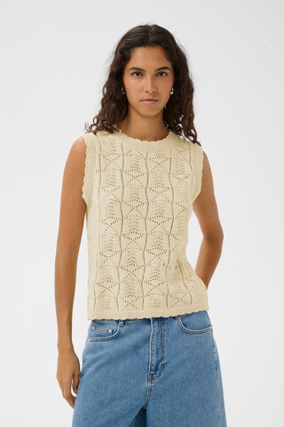SOAKED IN LUXURY Pullover 'SLFlores' i hvid: forside