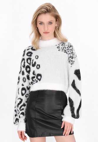 myMo ROCKS Trui in Wit: voorkant