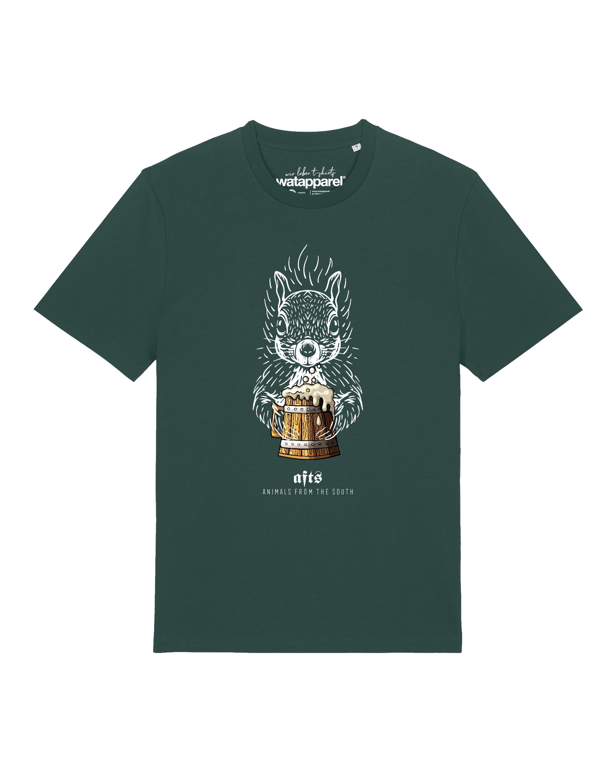 T-Shirt 'Eichhörnchen' Watapparel en vert : devant