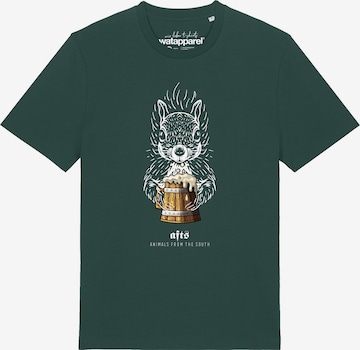 T-Shirt 'Eichhörnchen' Watapparel en vert : devant