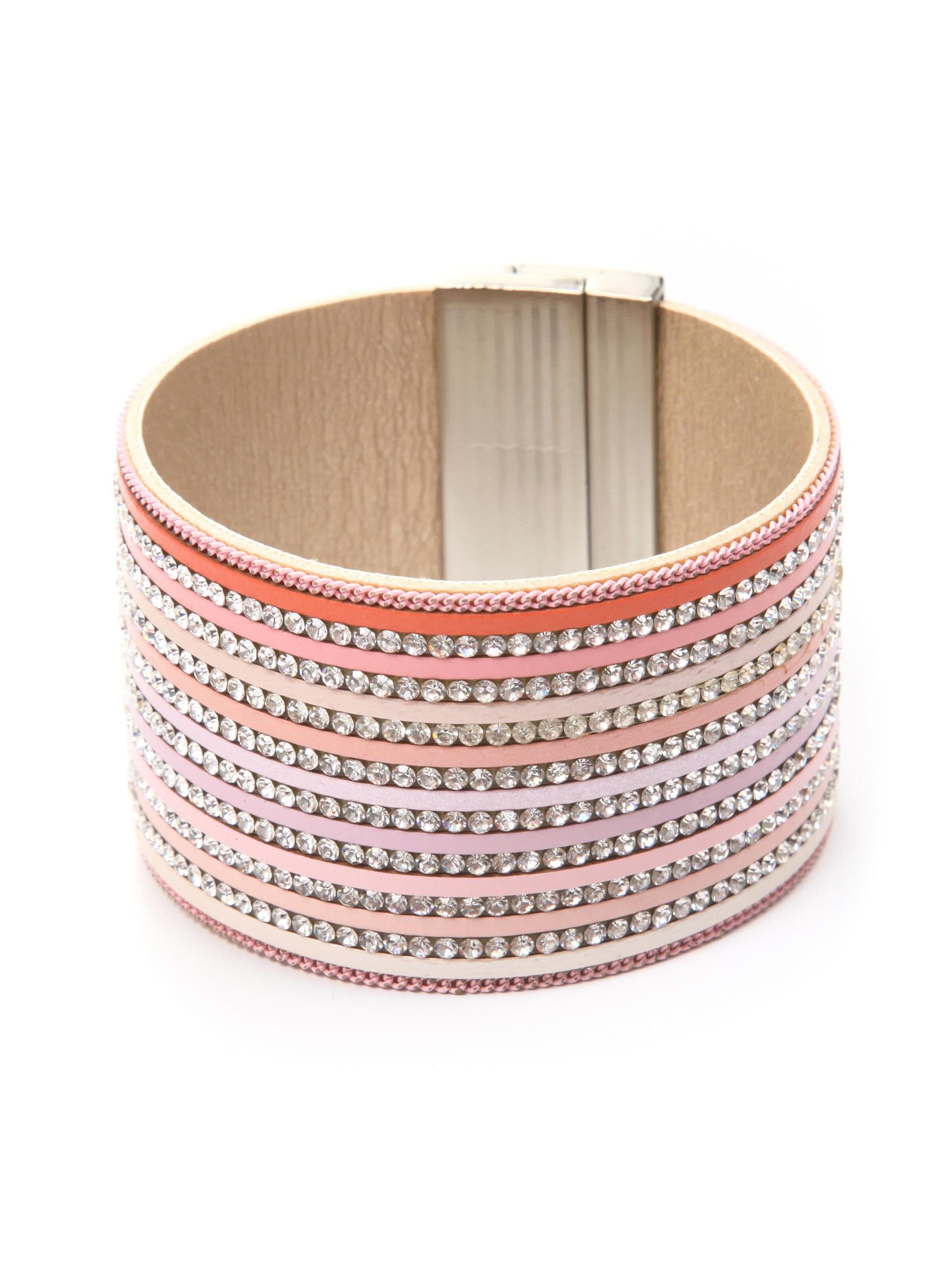 COLLEZIONE ALESSANDRO Bracelet 'Pina' in Pink: front