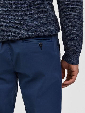 SELECTED HOMME Slimfit Hose 'Miles Flex' in Blau