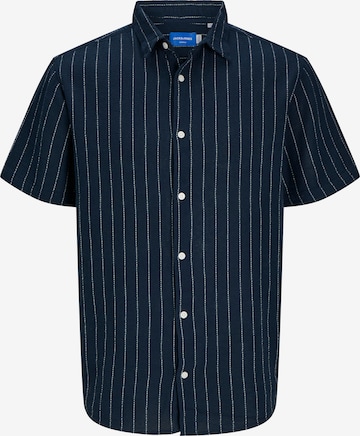 JACK & JONES Comfort fit Button Up Shirt 'JORJoshua' in Blue: front