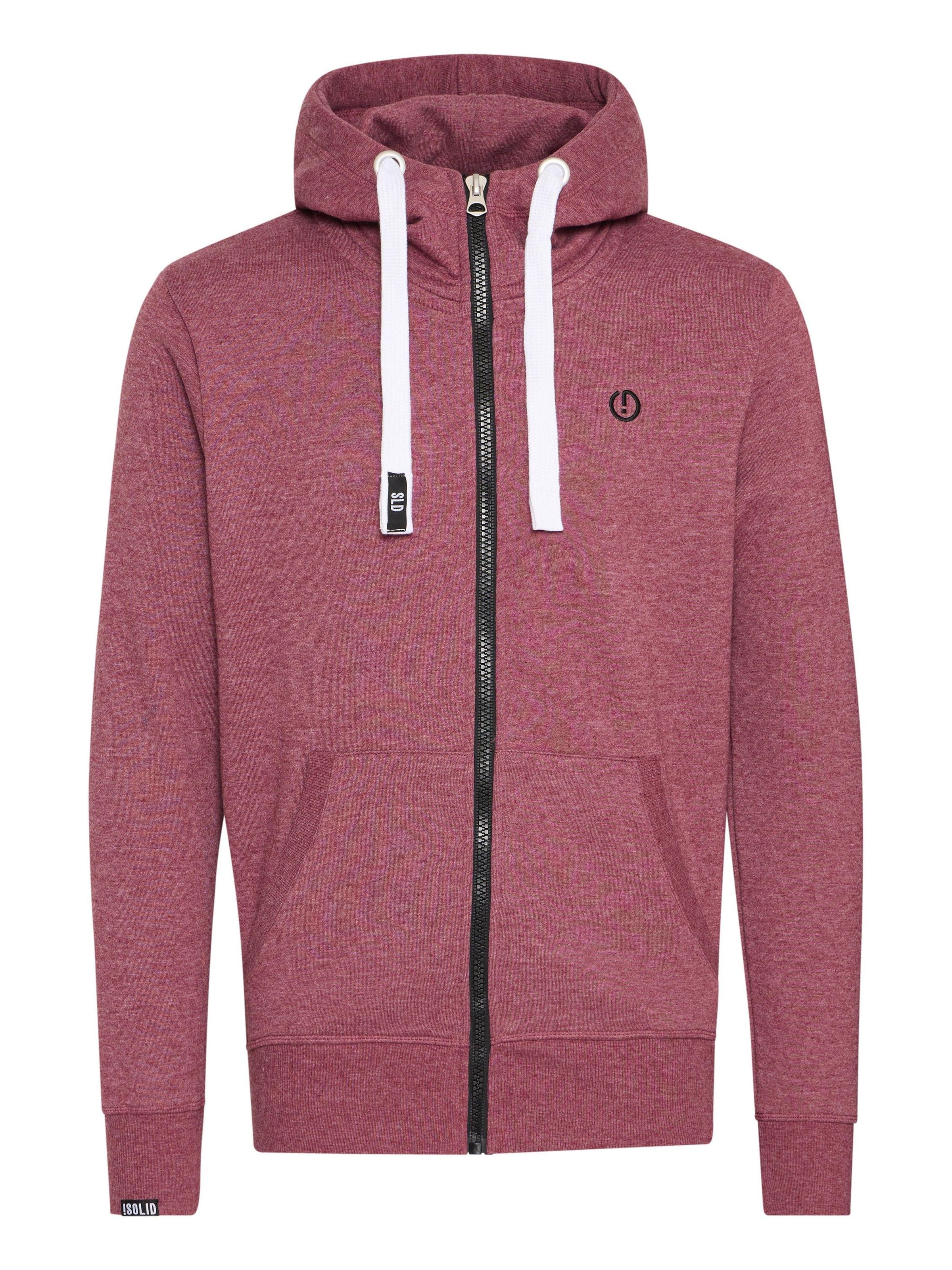 !Solid Sweat jacket 'Benn' in Red: front