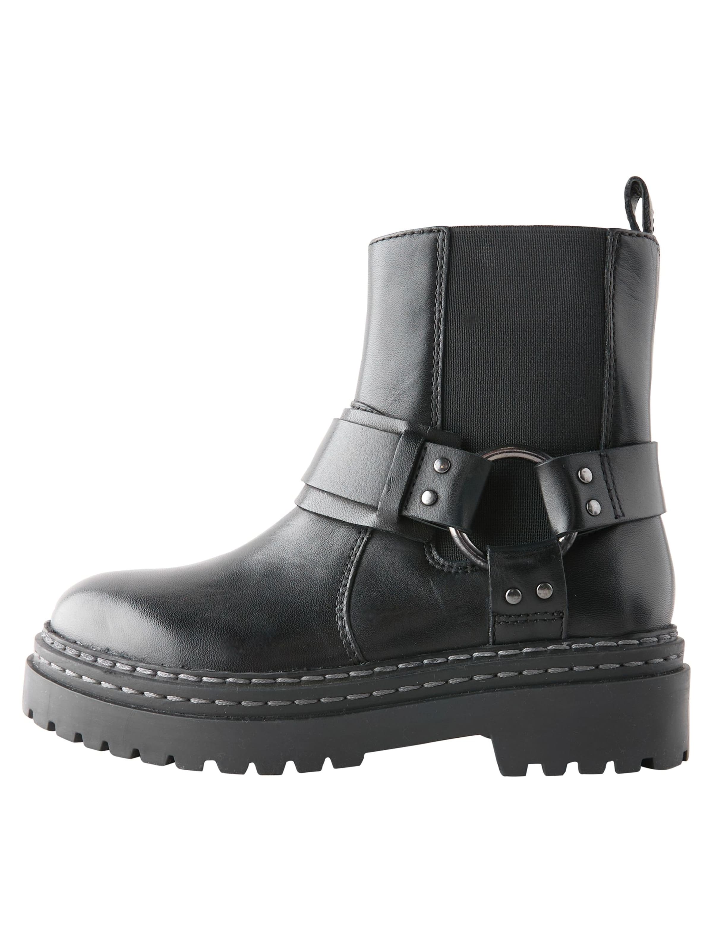 Next Stövel i svart: framsida