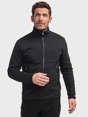 Veste en polaire fonctionnelle 'Yew' Schöffel en noir : devant