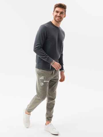 Sweat-shirt 'B978' Ombre en gris