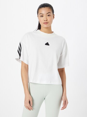 ADIDAS SPORTSWEAR - Camiseta funcional 'Future Icons' en blanco: frente