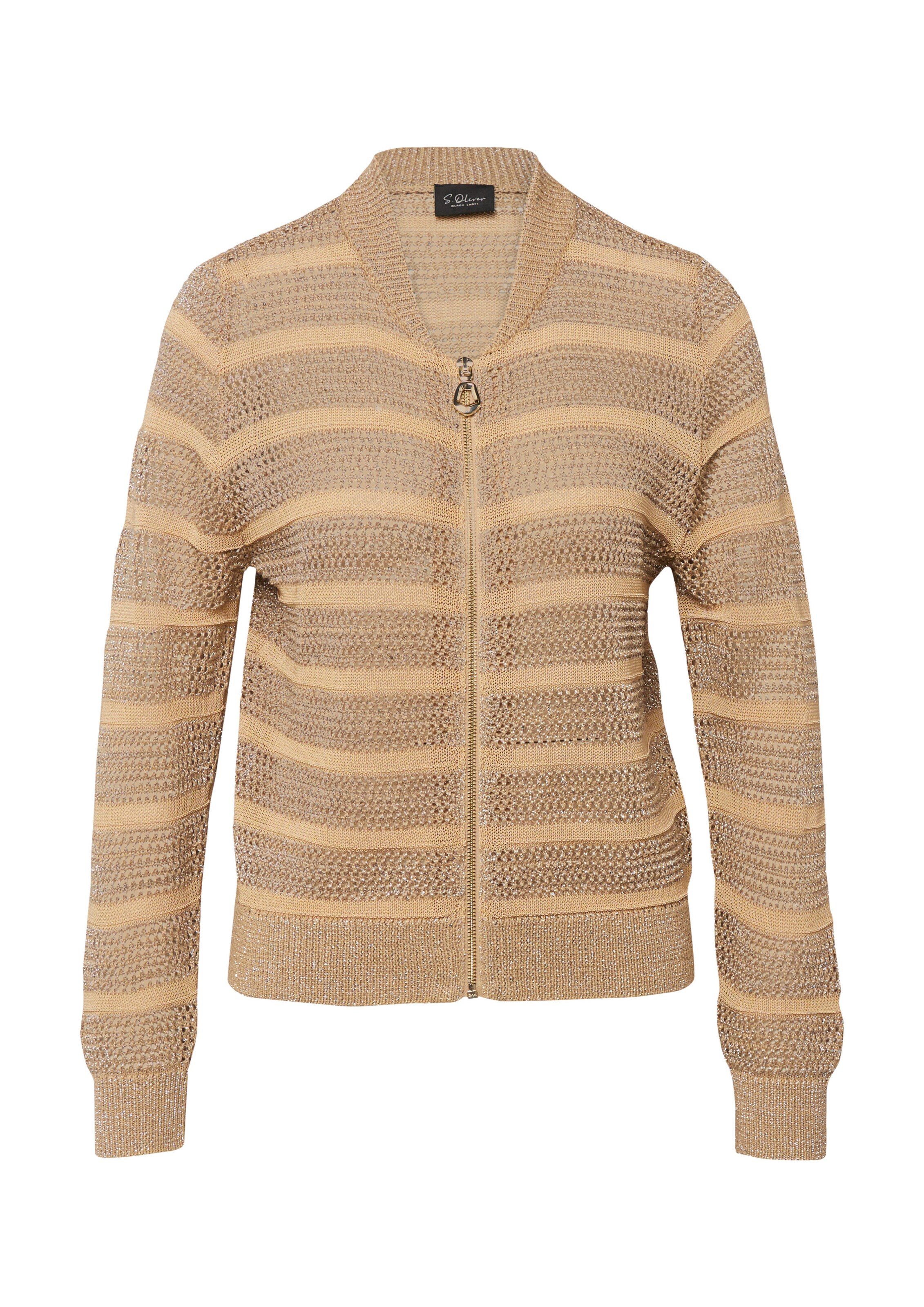 s.Oliver Knit cardigan in Brocade / Mocha, Item view