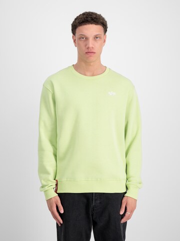 Sweat-shirt ALPHA INDUSTRIES en vert : devant