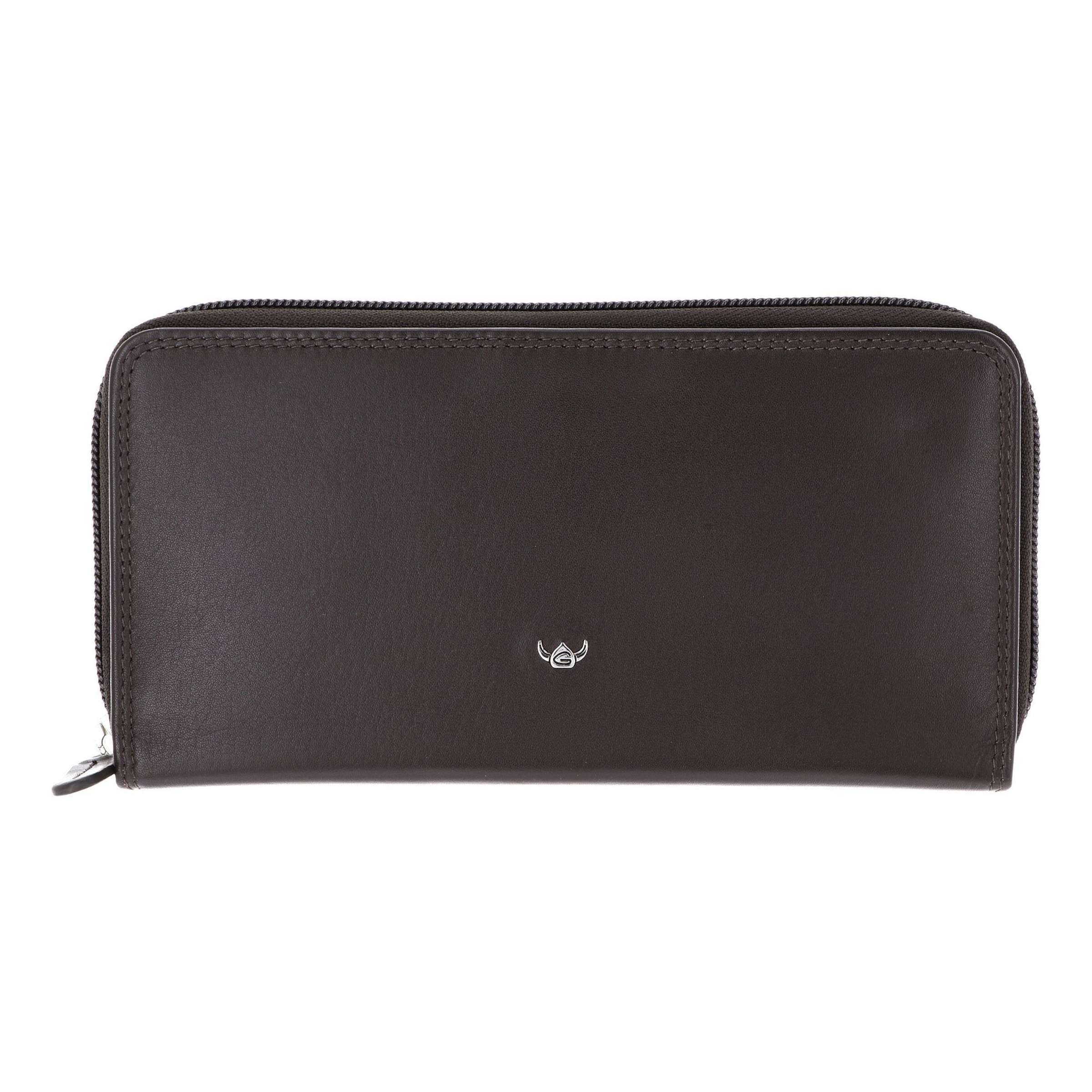 Porte-monnaies 'Polo' GOLDEN HEAD en marron : devant