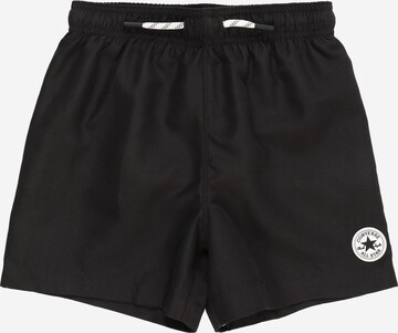 Shorts de bain CONVERSE en noir : devant